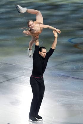 Pn Milano 21 02 2026 - Olimpiadi Milano Cortina 2026 Figure skating, Eiskunstlauf Exhibition foto Image nella foto: Minerva Hase-Nikita Volodin 
