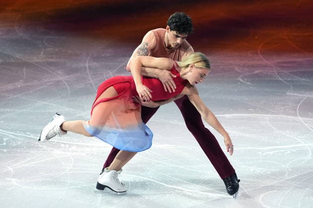 Pn Milano 21 02 2026 - Olimpiadi Milano Cortina 2026 Figure skating, Eiskunstlauf Exhibition foto Image nella foto: Piper Gilles-Paul Poirier 