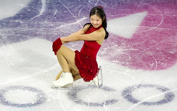 ITALY, MILAN - FEBRUARY 21, 2026: Ami Nakai of Japan performs during the Figure skating, Eiskunstlauf exhibition gala at the 2026 Winter Olympic Games, Olympische Spiele, Olympia, OS at Milano Ice Skating Arena. Peter Kovalev TASS  89055526