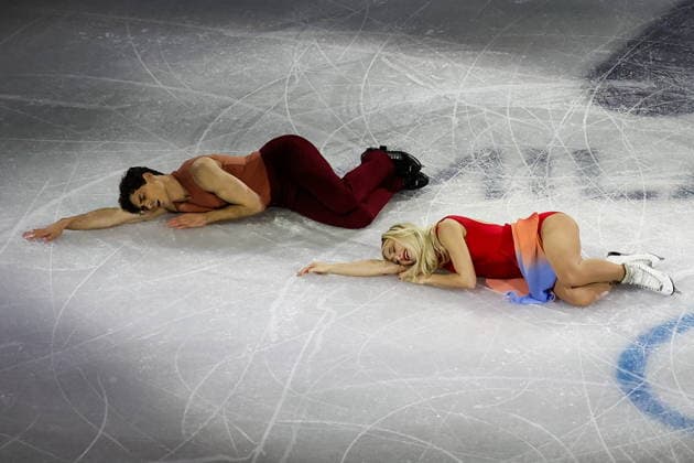 ITALY, MILAN - FEBRUARY 21, 2026: Ice dancers Piper Gilles and Paul Poirier of Canada perform during the Figure skating, Eiskunstlauf exhibition gala at the 2026 Winter Olympic Games, Olympische Spiele, Olympia, OS at Milano Ice Skating Arena. Peter Kovalev TASS  89056084