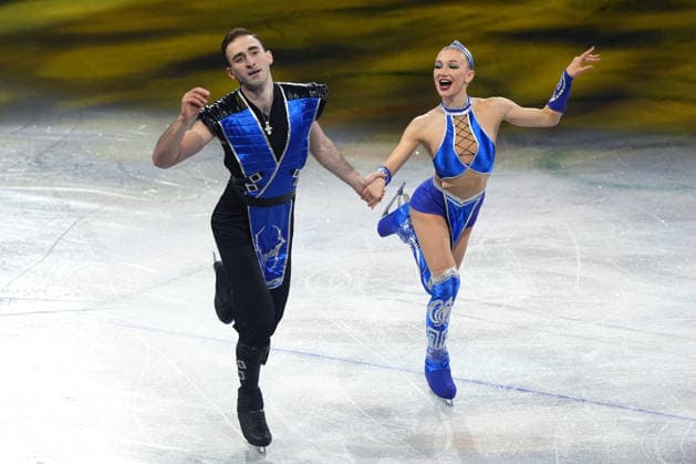 Pn Milano 21 02 2026 - Olimpiadi Milano Cortina 2026 Figure skating, Eiskunstlauf Exhibition foto Image nella foto: Anastasiia Metelkina-Luka Berulava 