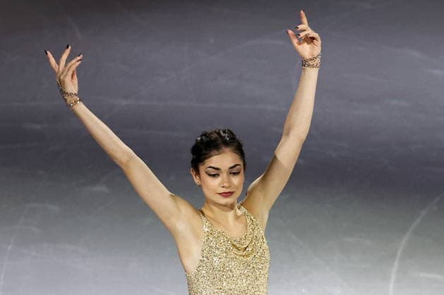 ITALY, MILAN - FEBRUARY 21, 2026: AIN athlete from Russia Adeliia Petrosian performs during the Figure skating, Eiskunstlauf exhibition gala at the 2026 Winter Olympic Games, Olympische Spiele, Olympia, OS at Milano Ice Skating Arena. Peter Kovalev TASS  89056427