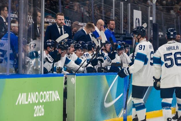 260221 Head coach Antti Pennanen of Finland in the men s Ice hockey, Eishockey bronze medal game between Slovakia and Finland during day 15 of the 2026 Winter Olympics on February 21, 2026 in Milan. Photo: Emma Wallskog BILDBYRAN kod EW JM0801 bbeng ishockey ice hockey Olympic Games, Olympische Spiele, Olympia, OS olympics winter olympics os ol olympiska spel vinter-os olympiske leker milano cortina 2026 milan cortina 2026 milano cortina 2026 olympic games milano cortina 2026 winter olympic games milano cortina-os milano cortina-ol vinter-ol bronsmatch bronze medal game finland slovakien slovakia *** 260221 Head coach Antti Pennanen of Finland in the men s ice hockey bronze medal game between Slovakia and Finland during day 15 of the 2026 Winter Olympics on February 21, 2026 in Milan Photo Emma Wallskog BILDBYRAN kod EW JM0801 bbeng ishockey ice hockey olympic games olympics winter olympics os ol olympiska spel vinter os olympiske leker milano cortina 2026 milan cortina 2026 milano cortina 2026 olympic games milano cortina 2026 winter olympic games milano cortina os milano cortina ol vinter ol bronsmatch bronze medal game finland slovakien slovakia  Copyright: EMMAxWALLSKOG BB260221EW080