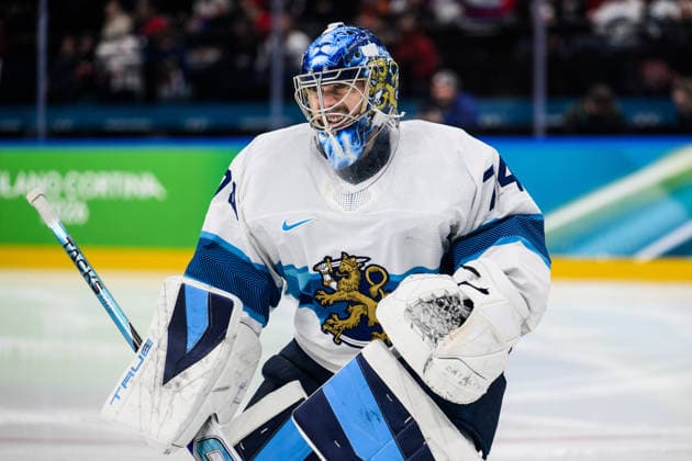 260221 Goaltender Juuse Saros of Finland in the men s Ice hockey, Eishockey bronze medal game between Slovakia and Finland during day 15 of the 2026 Winter Olympics on February 21, 2026 in Milan. Photo: Emma Wallskog BILDBYRAN kod EW JM0801 bbeng ishockey ice hockey Olympic Games, Olympische Spiele, Olympia, OS olympics winter olympics os ol olympiska spel vinter-os olympiske leker milano cortina 2026 milan cortina 2026 milano cortina 2026 olympic games milano cortina 2026 winter olympic games milano cortina-os milano cortina-ol vinter-ol bronsmatch bronze medal game finland slovakien slovakia *** 260221 Goaltender Juuse Saros of Finland in the men s ice hockey bronze medal game between Slovakia and Finland during day 15 of the 2026 Winter Olympics on February 21, 2026 in Milan Photo Emma Wallskog BILDBYRAN kod EW JM0801 bbeng ishockey ice hockey olympic games olympics winter olympics os ol olympiska spel vinter os olympiske leker milano cortina 2026 milan cortina 2026 milano cortina 2026 olympic games milano cortina 2026 winter olympic games milano cortina os milano cortina ol vinter ol bronsmatch bronze medal game finland slovakien slovakia  Copyright: EMMAxWALLSKOG BB260221EW086