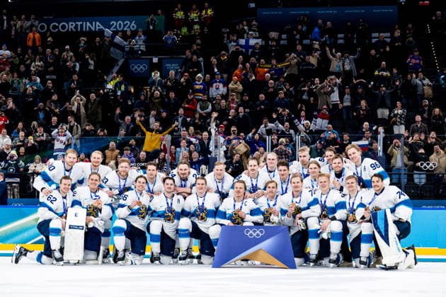 260221 Players of Finland celebrate with their bronze medals at the medal ceremony after winning in the men s Ice hockey, Eishockey bronze medal game between Slovakia and Finland during day 15 of the 2026 Winter Olympics on February 21, 2026 in Milan. Photo: Joel Marklund BILDBYRAN kod JM JM0801 bbeng ishockey ice hockey Olympic Games, Olympische Spiele, Olympia, OS olympics winter olympics os ol olympiska spel vinter-os olympiske leker milano cortina 2026 milan cortina 2026 milano cortina 2026 olympic games milano cortina 2026 winter olympic games milano cortina-os milano cortina-ol vinter-ol bronsmatch bronze medal game finland slovakien slovakia jubel *** 260221 Players of Finland celebrate with their bronze medals at the medal ceremony after winning in the men s ice hockey bronze medal game between Slovakia and Finland during day 15 of the 2026 Winter Olympics on February 21, 2026 in Milan Photo Joel Marklund BILDBYRAN kod JM JM0801 bbeng ishockey ice hockey olympic games olympics winter olympics os ol olympiska spel vinter os olympiske leker milano cortina 2026 milan cortina 2026 milano cortina 2026 olympic games milano cortina 2026 winter olympic games milano cortina os milano cortina ol vinter ol bronsmatch bronze medal game finland slovakien slovakia jubel  Copyright: JOELxMARKLUND BB260221JM025