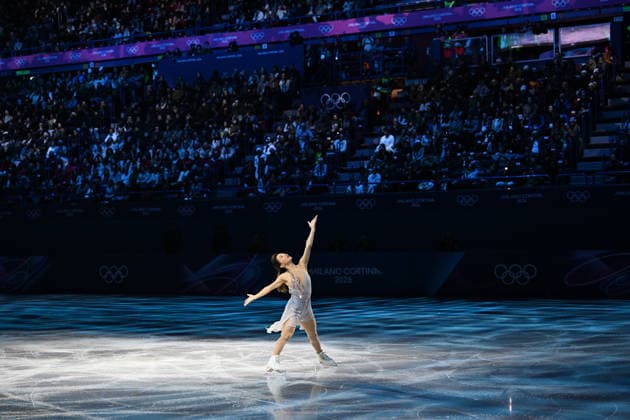 Kaori Sakamoto (JPN), FEBRUARY 21, 2026 - Figure skating, Eiskunstlauf : Gala Exhibition during the Milano Cortina 2026 Olympic Winter games, Winterspiele,Spiele, Summer games at Milano Ice Skating Arena in Milan, Italy. Noxthirdxpartyxsales  aflo_320798602