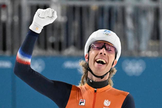 Jorrit Bergsma (NED), first place, gold medal, Speed skating, Eisschnelllauf Men Mass Start at the Milano Speed Skating Stadium during the Milano Cortina 2026 Olympic Winter games, Winterspiele,Spiele, Summer games 21 February 2026, Milan, Italy. Noxthirdxpartyxsales  aflo_320798803