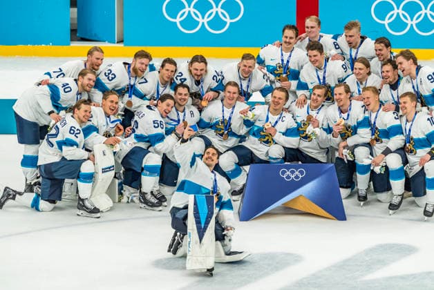 February 21, 2026, Milan, Lombardy, Italy: Team Finland wins the Mens Bronze Medal, defeating Team Slovakia 6:1 at the Milano Santagiulia Ice hockey, Eishockey Arena in MILAN, Italy during the 2026 Milano Cortina Winter Olympics. Milan Italy - ZUMAa161 20260221_oly_a161_060 Copyright: xWalterxG.xArcex