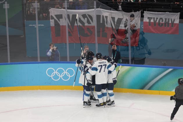 Ice hockey, Eishockey - Milano Cortina 2026 Winter Olympics: Day 15 In Milan, Italy, on February 21, 2026, Erik Haula celebrates after a goal during the Ice Hockey Men s Bronze Medal Game between Slovakia and Finland on day fifteen of the Milano Cortina 2026 Winter Olympic Games, Olympische Spiele, Olympia, OS at Milano Santagiulia Ice Hockey Arena Milano Italy  Copyright: xMattiaxMarteganix originalFilename:martegani-serieami260221_npmcG.jpg