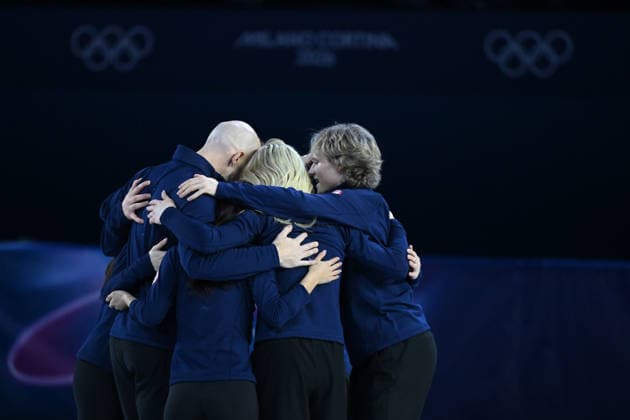 Team USA during FSK Exhibition Gala, Skating race in Milano, Italy, February 21 2026  Copyright: xFilippoxTomasi IPAxSportx xipa-agency.netx xx IPA_71844214 IPA_Agency_IPA71844214