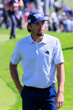 February 21, 2026, Pacific Palisades, California, USA: Marco Penge during Round 3 of the 2026 Genesis Invitational Golf Tournament on Saturday February 21, 2026 at the Riviera Country Club in Pacific Palisades, California. ARIANA RUIZ PI The 2026 Genesis Invitational - Round 3  - ZUMAp124 20260221_zaa_p124_004 Copyright: xArianaxRuizx