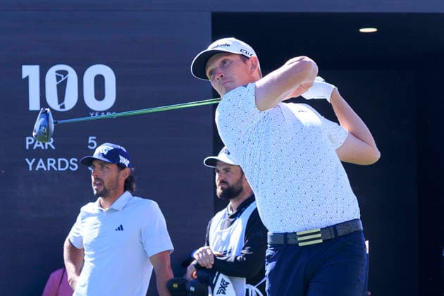 February 21, 2026, Pacific Palisades, California, USA: Jacob Bridgeman during Round 3 of the 2026 Genesis Invitational Golf Tournament on Saturday February 21, 2026 at the Riviera Country Club in Pacific Palisades, California. ARIANA RUIZ PI The 2026 Genesis Invitational - Round 3  - ZUMAp124 20260221_zaa_p124_031 Copyright: xArianaxRuizx