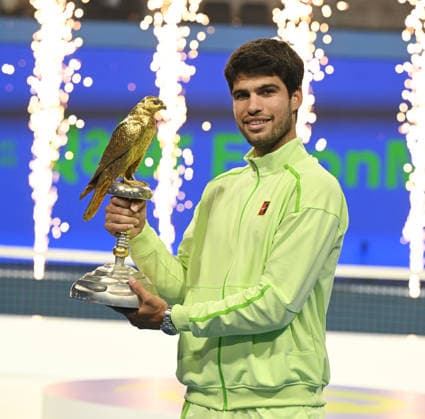 Qatar ExxonMobil Open 2026 Mens Final Winner Carlos Alcaraz (ESP)
