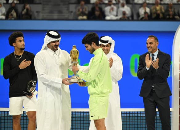 Qatar ExxonMobil Open 2026 Mens Final Winner Carlos Alcaraz (ESP)