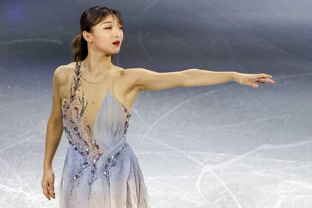 ITALY, MILAN - FEBRUARY 21, 2026: Kaori Sakamoto of Japan performs during the Figure skating, Eiskunstlauf exhibition gala at the 2026 Winter Olympic Games, Olympische Spiele, Olympia, OS at Milano Ice Skating Arena 2026 Winter Olympics: Figure Skating  - ZUMAt113 20260221_zaa_t113_897 Copyright: xPeterxKovalevx