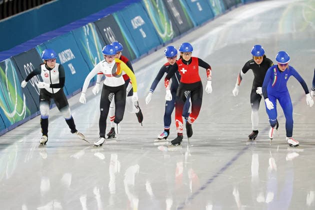 Momoka Horikawa (JPN), FEBRUARY 21, 2026 - Speed skating, Eisschnelllauf : Women s Mass Start Semi-final during the Milano Cortina 2026 Olympic Winter games, Winterspiele,Spiele, Summer games at Milano Speed Skating Stadium in Milan, Italy. Noxthirdxpartyxsales  aflo_320831482
