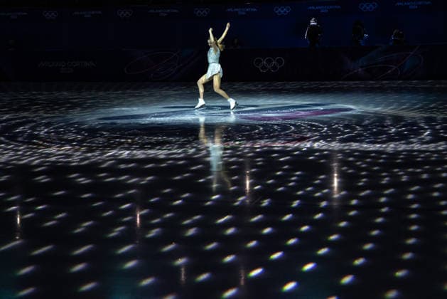 February 21, 2026, Milano, Lombardy, Italy: Carolina Kostner performs in the Figure skating, Eiskunstlauf Gala during the 2026 Winter Olympics at the Milano Ice Skating Arena on Saturday in Milano. Milano Italy - ZUMAj89_ 20260221_oly_j89_183 Copyright: xPaulxKitagakixJr.x