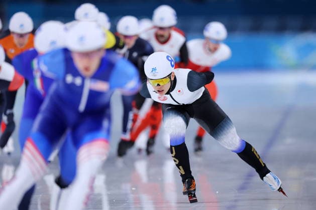 Shomu Sasaki (JPN), FEBRUARY 21, 2026 - Speed skating, Eisschnelllauf : Men s Mass Start Semi-final during the Milano Cortina 2026 Olympic Winter games, Winterspiele,Spiele, Summer games at Milano Speed Skating Stadium in Milan, Italy. Noxthirdxpartyxsales  aflo_320831514