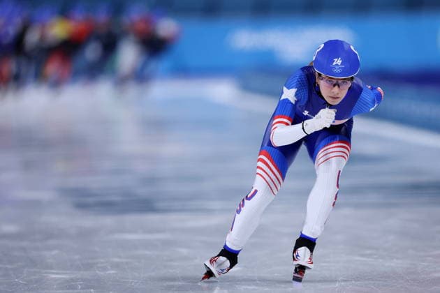 Greta Myers (USA), FEBRUARY 21, 2026 - Speed skating, Eisschnelllauf : Women s Mass Start Semi-final during the Milano Cortina 2026 Olympic Winter games, Winterspiele,Spiele, Summer games at Milano Speed Skating Stadium in Milan, Italy. Noxthirdxpartyxsales  aflo_320831590