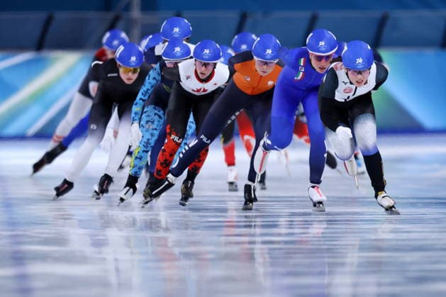 Momoka Horikawa (JPN), FEBRUARY 21, 2026 - Speed skating, Eisschnelllauf : Women s Mass Start Semi-final during the Milano Cortina 2026 Olympic Winter games, Winterspiele,Spiele, Summer games at Milano Speed Skating Stadium in Milan, Italy. Noxthirdxpartyxsales  aflo_320831604