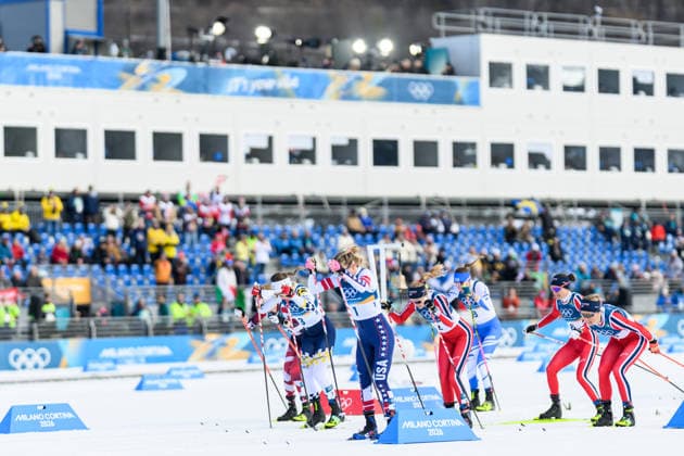 260222 Ebba Andersson of Sweden, Jessie Diggins of USA and Karoline Simpson-Larsen of Norway competes in the women s 50km classic technique cross-country skiing race during day 16 of the 2026 Winter Olympics on February 22, 2026 in Val di Fiemme. Photo: Maxim Thore BILDBYRAN kod MT MT1003 skidor cross-country skiing langrenn Olympic Games, Olympische Spiele, Olympia, OS olympics winter olympics os ol olympiska spel vinter-os olympiske leker milano cortina 2026 milan cortina 2026 milano cortina 2026 olympic games milano cortina 2026 winter olympic games milano cortina-os milano cortina-ol vinter-ol 16 bbeng sweden sverige norge norway *** 260222 Ebba Andersson of Sweden, Jessie Diggins of USA and Karoline Simpson Larsen of Norway competes in the women s 50km classic technique cross country skiing race during day 16 of the 2026 Winter Olympics on February 22, 2026 in Val di Fiemme Photo Maxim Thore BILDBYRAN kod MT MT1003 skidor cross country skiing langrenn olympic games olympics winter olympics os ol olympiska spel vinter os olympiske leker milano cortina 2026 milan cortina 2026 milano cortina 2026 olympic games milano cortina 2026 winter olympic games milano cortina os milano cortina ol vinter ol 16 bbeng sweden sverige norge norway  Copyright: MAXIMxTHORE BB260222MT011