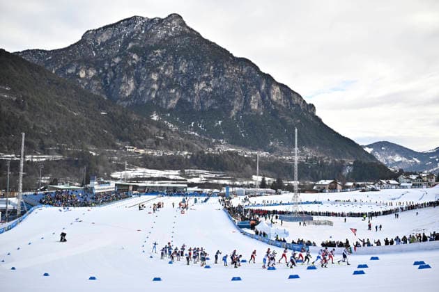 VAL DI FIEMME, ITALY 20260222 The start of the women s 5km at the Tesero cross-country skiing stadium during the Winter Olympics in Val di Fiemme, Italy. *** The image is included in the SPORTS PACKAGE. For others PAYMENT IMAGE *** VAL DI FIEMME ITALY x10430x *** VAL DI FIEMME, ITALY 20260222 The start of the women s 5km at the Tesero cross country skiing stadium during the Winter Olympics in Val di Fiemme, Italy The image is included in the SPORTS PACKAGE For others PAYMENT IMAGE VAL DI FIEMME ITALY x10430x  Copyright: xChristinexOlsson TTx 2026 OLYMPICS SKIING 5M WOMEN