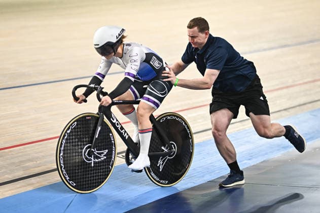 2026 British Cycling Lloyds National Track Championships Picture by Mathew Wells SWpix.com - 22 02 2026 - 2026 British Cycling Lloyds National Track Championships - National Cycling Centre, Manchester, England - Women s Sprint Qualifying - Madeleine Silcock (Glasgow Track Racing Club) Copyright: x xSWpix.comx(t axPhotographyxHubxLtd)xMathewxWells SWpix.comx SWP-3203-0831