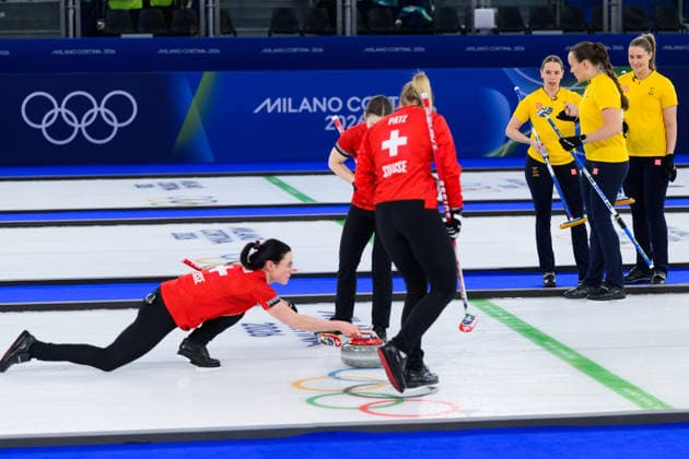 260222 Sofia Scharback, Agnes Knochenhauer and Sara McManus of Sweden competes in a women s gold medal curling match between Switzerland and Sweden during day 16 of the 2026 Winter Olympics on February 22, 2026 in Cortina. Photo: Jon Olav Nesvold BILDBYRAN COP 217 JE0130 curling Olympic Games, Olympische Spiele, Olympia, OS olympics winter olympics os ol olympiska spel vinter-os olympiske leker milano cortina 2026 milan cortina 2026 milano cortina 2026 olympic games milano cortina 2026 winter olympic games milano cortina-os milano cortina-ol vinter-ol 16 bbeng schweiz sveits sweden sverige dam *** 260222 Sofia Scharback, Agnes Knochenhauer and Sara McManus of Sweden competes in a women s gold medal curling match between Switzerland and Sweden during day 16 of the 2026 Winter Olympics on February 22, 2026 in Cortina Photo Jon Olav Nesvold BILDBYRAN COP 217 JE0130 curling olympic games olympics winter olympics os ol olympiska spel vinter os olympiske leker milano cortina 2026 milan cortina 2026 milano cortina 2026 olympic games milano cortina 2026 winter olympic games milano cortina os milano cortina ol olympiska spel vinter ol 16 bbeng schweiz sveits sweden sverige dam  Copyright: JONxOLAVxNESVOLD BB260222JE003