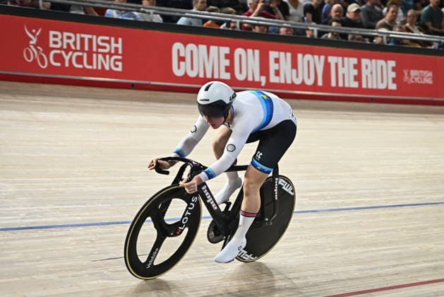 2026 British Cycling Lloyds National Track Championships Picture by Mathew Wells SWpix.com - 22 02 2026 - 2026 British Cycling Lloyds National Track Championships - National Cycling Centre, Manchester, England - Women s Sprint Qualifying - Emma Finucane (Team Inspired) Copyright: x xSWpix.comx(t axPhotographyxHubxLtd)xMathewxWells SWpix.comx SWP-3203-0857