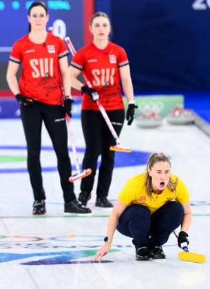 260222 Sara McManus of Sweden competes in a women s gold medal curling match between Switzerland and Sweden during day 16 of the 2026 Winter Olympics on February 22, 2026 in Cortina. Photo: Jon Olav Nesvold BILDBYRAN COP 217 JE0130 curling Olympic Games, Olympische Spiele, Olympia, OS olympics winter olympics os ol olympiska spel vinter-os olympiske leker milano cortina 2026 milan cortina 2026 milano cortina 2026 olympic games milano cortina 2026 winter olympic games milano cortina-os milano cortina-ol vinter-ol 16 bbeng schweiz sveits sweden sverige dam *** 260222 Sara McManus of Sweden competes in a women s gold medal curling match between Switzerland and Sweden during day 16 of the 2026 Winter Olympics on February 22, 2026 in Cortina Photo Jon Olav Nesvold BILDBYRAN COP 217 JE0130 curling olympic games olympics winter olympics os ol olympiska spel vinter os olympiske leker milano cortina 2026 milan cortina 2026 milano cortina 2026 olympic games milano cortina 2026 winter olympic games milano cortina os milano cortina ol vinter ol 16 bbeng schweiz sveits sweden sverige dam  Copyright: JONxOLAVxNESVOLD BB260222JE016