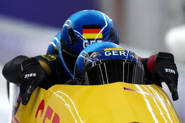 Germany ™s team Bobsleigh 4-man run 3 at the Cortina Sliding Centre at the Milano Cortina 2026 Winter Olympics, in Cortina (Italy) February 22, 2026 (Spada LaPresse)  Copyright: xSpada LaPressex