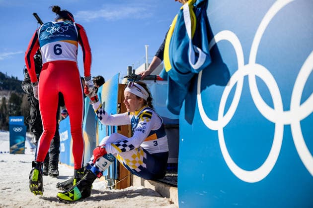 260222 Heidi Weng of Norway and Ebba Andersson of Sweden after competing in the women s 50km classic technique cross-country skiing race during day 16 of the 2026 Winter Olympics on February 22, 2026 in Val di Fiemme. Photo: Maxim Thore BILDBYRAN kod MT MT1003 sweden sverige norge norway skidor cross-country skiing langrenn Olympic Games, Olympische Spiele, Olympia, OS olympics winter olympics os ol olympiska spel vinter-os olympiske leker milano cortina 2026 milan cortina 2026 milano cortina 2026 olympic games milano cortina 2026 winter olympic games milano cortina-os milano cortina-ol vinter-ol 16 bbeng *** 260222 Heidi Weng of Norway and Ebba Andersson of Sweden after competing in the women s 50km classic technique cross country skiing race during day 16 of the 2026 Winter Olympics on February 22, 2026 in Val di Fiemme Photo Maxim Thore BILDBYRAN kod MT MT1003 sweden sverige norge norway skidor cross country skiing langrenn olympic games olympics winter olympics os ol olympiska spel vinter os olympiske leker milano cortina 2026 milan cortina 2026 milano cortina 2026 olympic games milano cortina 2026 winter olympic games milano cortina os milano cortina ol vinter ol 16 bbeng  Copyright: MAXIMxTHORE BB260222MT066