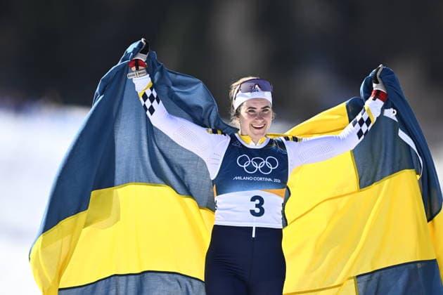 VAL DI FIEMME, ITALY 20260222 Ebba Andersson in the women s 5km at the Tesero cross-country skiing stadium during the Winter Olympics in Val di Fiemme, Italy. *** The image is included in the SPORTS PACKAGE. For others PAYMENT IMAGE *** VAL DI FIEMME ITALY x10430x *** VAL DI FIEMME, ITALY 20260222 Ebba Andersson in the women s 5km at the Tesero cross country skiing stadium during the Winter Olympics in Val di Fiemme, Italy The image is included in the SPORTS PACKAGE For others PAYMENT IMAGE VAL DI FIEMME ITALY x10430x  Copyright: xChristinexOlsson TTx 2026 OLYMPICS SKIING 5M WOMEN