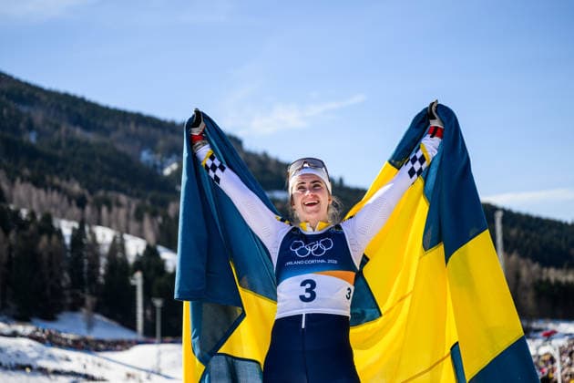 260222 Ebba Andersson of Sweden celebrates winning in the women s 50km classic technique cross-country skiing race during day 16 of the 2026 Winter Olympics on February 22, 2026 in Val di Fiemme. Photo: Maxim Thore BILDBYRAN kod MT MT1003 jubel sweden sverige skidor cross-country skiing langrenn Olympic Games, Olympische Spiele, Olympia, OS olympics winter olympics os ol olympiska spel vinter-os olympiske leker milano cortina 2026 milan cortina 2026 milano cortina 2026 olympic games milano cortina 2026 winter olympic games milano cortina-os milano cortina-ol vinter-ol 16 bbeng *** 260222 Ebba Andersson of Sweden celebrates winning in the women s 50km classic technique cross country skiing race during day 16 of the 2026 Winter Olympics on February 22, 2026 in Val di Fiemme Photo Maxim Thore BILDBYRAN kod MT MT1003 jubel sweden sverige skidor cross country skiing langrenn olympic games olympics winter olympics os ol olympiska spel vinter os olympiske leker milano cortina 2026 milan cortina 2026 milano cortina 2026 olympic games milano cortina 2026 winter olympic games milano cortina os milano cortina ol vinter ol 16 bbeng  Copyright: MAXIMxTHORE BB260222MT068