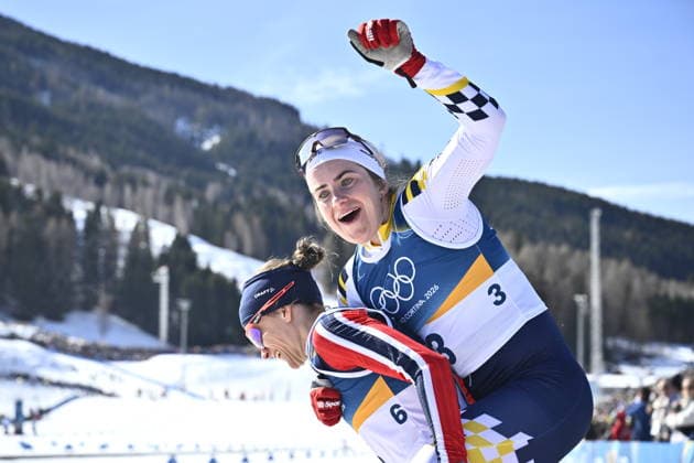 VAL DI FIEMME, ITALY 20260222 Ebba Andersson in the women s 5km at the Tesero cross-country skiing stadium during the Winter Olympics in Val di Fiemme, Italy. *** The image is included in the SPORTS PACKAGE. For others PAYMENT IMAGE *** VAL DI FIEMME ITALY x10430x *** VAL DI FIEMME, ITALY 20260222 Ebba Andersson in the women s 5km at the Tesero cross country skiing stadium during the Winter Olympics in Val di Fiemme, Italy The image is included in the SPORTS PACKAGE For others PAYMENT IMAGE VAL DI FIEMME ITALY x10430x  Copyright: xChristinexOlsson TTx 2026 OLYMPICS SKIING 5M WOMEN