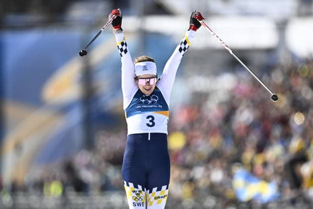 VAL DI FIEMME, ITALY 20260222 Ebba Andersson in the women s 5km at the Tesero cross-country skiing stadium during the Winter Olympics in Val di Fiemme, Italy. *** The image is included in the SPORTS PACKAGE. For others PAYMENT IMAGE *** VAL DI FIEMME ITALY x10430x *** VAL DI FIEMME, ITALY 20260222 Ebba Andersson in the women s 5km at the Tesero cross country skiing stadium during the Winter Olympics in Val di Fiemme, Italy The image is included in the SPORTS PACKAGE For others PAYMENT IMAGE VAL DI FIEMME ITALY x10430x  Copyright: xChristinexOlsson TTx 2026 OLYMPICS SKIING 5M WOMEN