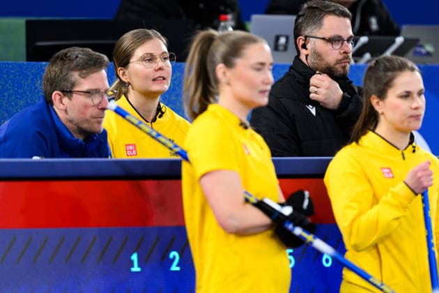 260222 Coach Kristian Lindström and Johanna Heldin of Sweden competes in a women s gold medal curling match between Switzerland and Sweden during day 16 of the 2026 Winter Olympics on February 22, 2026 in Cortina. Photo: Jon Olav Nesvold BILDBYRAN COP 217 JE0130 curling Olympic Games, Olympische Spiele, Olympia, OS olympics winter olympics os ol olympiska spel vinter-os olympiske leker milano cortina 2026 milan cortina 2026 milano cortina 2026 olympic games milano cortina 2026 winter olympic games milano cortina-os milano cortina-ol vinter-ol 16 bbeng schweiz sveits sweden sverige dam *** 260222 Coach Kristian Lindström and Johanna Heldin of Sweden competes in a women s gold medal curling match between Switzerland and Sweden during day 16 of the 2026 Winter Olympics on February 22, 2026 in Cortina Photo Jon Olav Nesvold BILDBYRAN COP 217 JE0130 curling olympic games olympics winter olympics os ol olympiska spel vinter os olympiske leker milano cortina 2026 milan cortina 2026 milano cortina 2026 olympic games milano cortina 2026 winter olympic games milano cortina os milano cortina ol vinter ol 16 bbeng schweiz sveits sweden sverige dam  Copyright: JONxOLAVxNESVOLD BB260222JE041