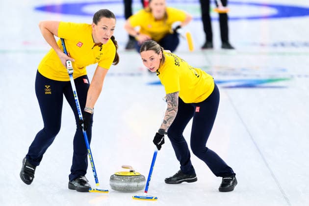 260222 Agnes Knochenhauer and Sofia Scharback of Sweden competes in a women s gold medal curling match between Switzerland and Sweden during day 16 of the 2026 Winter Olympics on February 22, 2026 in Cortina. Photo: Jon Olav Nesvold BILDBYRAN COP 217 JE0130 curling Olympic Games, Olympische Spiele, Olympia, OS olympics winter olympics os ol olympiska spel vinter-os olympiske leker milano cortina 2026 milan cortina 2026 milano cortina 2026 olympic games milano cortina 2026 winter olympic games milano cortina-os milano cortina-ol vinter-ol 16 bbeng schweiz sveits sweden sverige dam *** 260222 Agnes Knochenhauer and Sofia Scharback of Sweden competes in a women s gold medal curling match between Switzerland and Sweden during day 16 of the 2026 Winter Olympics on February 22, 2026 in Cortina Photo Jon Olav Nesvold BILDBYRAN COP 217 JE0130 curling olympic games olympics winter olympics os ol olympiska spel vinter os olympiske leker milano cortina 2026 milan cortina 2026 milano cortina 2026 olympic games milano cortina 2026 winter olympic games milano cortina os milano cortina ol olympiska spel vinter ol 16 bbeng schweiz sveits sweden sverige dam  Copyright: JONxOLAVxNESVOLD BB260222JE051