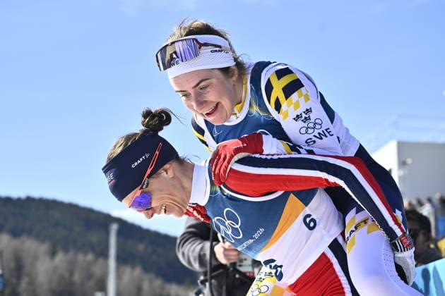 VAL DI FIEMME, ITALY 20260222 Ebba Andersson in the women s 5km at the Tesero cross-country skiing stadium during the Winter Olympics in Val di Fiemme, Italy. *** The image is included in the SPORTS PACKAGE. For others PAYMENT IMAGE *** VAL DI FIEMME ITALY x10430x *** VAL DI FIEMME, ITALY 20260222 Ebba Andersson in the women s 5km at the Tesero cross country skiing stadium during the Winter Olympics in Val di Fiemme, Italy The image is included in the SPORTS PACKAGE For others PAYMENT IMAGE VAL DI FIEMME ITALY x10430x  Copyright: xChristinexOlsson TTx 2026 OLYMPICS SKIING 5M WOMEN