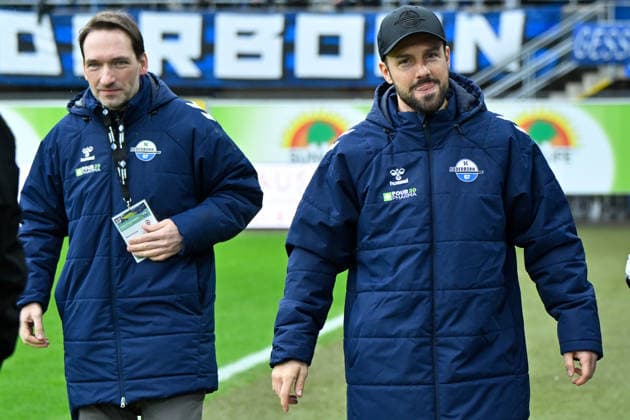 Paderborn, Home Deluxe Arena, 22.02.26, GER, Herren, 2.Bundesliga, Saison 2025-2026, SC Paderborn 07 - Hertha BSC Berlin Bild: Trainer Ralf KETTEMANN (Paderborn) DFL regulations prohibit any use of photographs as image sequences and or quasi-video. NRW Deutschland