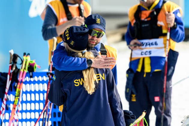 260222 Emma Ribom and Coach Stefan Thomson of Sweden after the women s 50km classic technique cross-country skiing race during day 16 of the 2026 Winter Olympics on February 22, 2026 in Val di Fiemme. Photo: Maxim Thore BILDBYRAN kod MT MT1003 skidor cross-country skiing langrenn Olympic Games, Olympische Spiele, Olympia, OS olympics winter olympics os ol olympiska spel vinter-os olympiske leker milano cortina 2026 milan cortina 2026 milano cortina 2026 olympic games milano cortina 2026 winter olympic games milano cortina-os milano cortina-ol vinter-ol 16 bbeng *** 260222 Emma Ribom and Coach Stefan Thomson of Sweden after the women s 50km classic technique cross country skiing race during day 16 of the 2026 Winter Olympics on February 22, 2026 in Val di Fiemme Photo Maxim Thore BILDBYRAN kod MT MT1003 skidor cross country skiing langrenn olympic games olympics winter olympics os ol olympiska spel vinter os olympiske leker milano cortina 2026 milan cortina 2026 milano cortina 2026 olympic games milano cortina 2026 winter olympic games milano cortina os milano cortina ol vinter ol 16 bbeng  Copyright: MAXIMxTHORE BB260222MT126