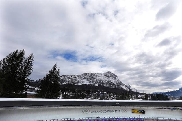 Germany ™s ™team Bobsleigh 4-man run 4 at the Cortina Sliding Centre at the Milano Cortina 2026 Winter Olympics, in Cortina (Italy) February 22, 2026 (Spada LaPresse)  Copyright: xSpada LaPressex