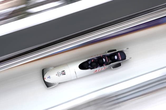 Austria ™s ™team Bobsleigh 4-man run 4 at the Cortina Sliding Centre at the Milano Cortina 2026 Winter Olympics, in Cortina (Italy) February 22, 2026 (Spada LaPresse)  Copyright: xSpada LaPressex