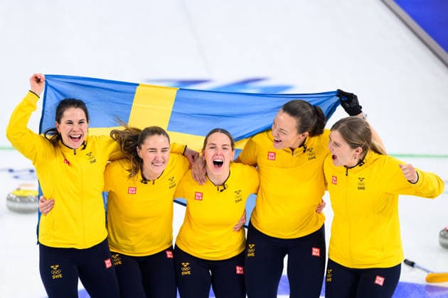 260222 Anna Hasselborg, Sara McManus, Sofia Scharback, Agnes Knochenhauer and Johanna Heldin of Sweden celebrate winning in a women s gold medal curling match between Switzerland and Sweden during day 16 of the 2026 Winter Olympics on February 22, 2026 in Cortina. Photo: Jon Olav Nesvold BILDBYRAN COP 217 JE0130 jubel curling Olympic Games, Olympische Spiele, Olympia, OS olympics winter olympics os ol olympiska spel vinter-os olympiske leker milano cortina 2026 milan cortina 2026 milano cortina 2026 olympic games milano cortina 2026 winter olympic games milano cortina-os milano cortina-ol vinter-ol 16 bbeng schweiz sveits sweden sverige dam *** 260222 Anna Hasselborg, Sara McManus, Sofia Scharback, Agnes Knochenhauer and Johanna Heldin of Sweden celebrate winning in a women s gold medal curling match between Switzerland and Sweden during day 16 of the 2026 Winter Olympics on February 22, 2026 in Cortina Photo Jon Olav Nesvold BILDBYRAN COP 217 JE0130 jubilation curling olympic games olympics winter olympics os ol olympiska spel vinter os olympiske leker milano cortina 2026 milan cortina 2026 milano cortina 2026 olympic games milano cortina 2026 winter olympic games milano cortina os milano cortina ol vinter ol 16 bbeng schweiz sveits sweden sverige dam  Copyright: JONxOLAVxNESVOLD BB260222JE066
