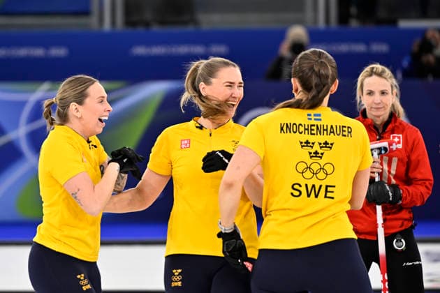 CORTINA, ITALY 20260222 Team Hasselborg celebrates the victory and the gold after the women s curling final between Sweden and Switzerland in Cortina during the Winter Olympics in Milan Cortina, Italy. *** The image is included in the SPORTS PACKAGE. For others PAYMENT IMAGE *** CORTINA ITALY x10050x *** CORTINA, ITALY 20260222 Team Hasselborg celebrates the victory and the gold after the women s curling final between Sweden and Switzerland in Cortina during the Winter Olympics in Milan Cortina, Italy The image is included in the SPORTS PACKAGE For others PAYMENT IMAGE CORTINA ITALY x10050x  Copyright: xPontusxLundahl TTx OLYMPICS 2026 CURLING WOMEN FINAL SWITZERLAND-SWEDER