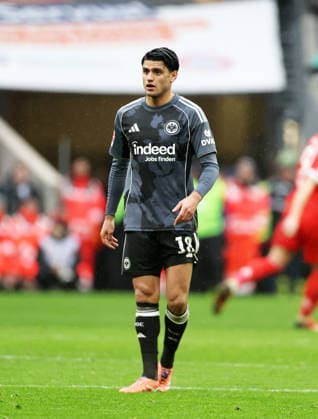 Dahoud Mahmoud , FC Bayern München-Eintracht Frankfurt , Bundesliga , Fußball , in den Allianz Arena Stadion, in München , Bayern , Deutschland. Februar 21 , 2026 . Photo by: Davide Elias IPA Photo Pressefoto DENL Copyright: xDavidexEliasx