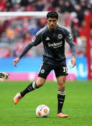 Dahoud Mahmoud , FC Bayern München-Eintracht Frankfurt , Bundesliga , Fußball , in den Allianz Arena Stadion, in München , Bayern , Deutschland. Februar 21 , 2026 . Photo by: Davide Elias IPA Photo Pressefoto DENL Copyright: xDavidexEliasx