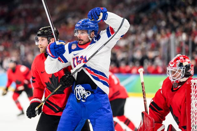 260222 Sam Bennett of Canada and Auston Matthews of USA in the men s Ice hockey, Eishockey final between Canada and USA during day 16 of the 2026 Winter Olympics on February 22, 2026 in Milan. Photo: Joel Marklund BILDBYRAN kod JM JM0802 bbeng ishockey ice hockey Olympic Games, Olympische Spiele, Olympia, OS olympics winter olympics os ol olympiska spel vinter-os olympiske leker milano cortina 2026 milan cortina 2026 milano cortina 2026 olympic games milano cortina 2026 winter olympic games milano cortina-os milano cortina-ol vinter-ol final usa united states canada kanada *** 260222 Sam Bennett of Canada and Auston Matthews of USA in the men s ice hockey final between Canada and USA during day 16 of the 2026 Winter Olympics on February 22, 2026 in Milan Photo Joel Marklund BILDBYRAN kod JM JM0802 bbeng ishockey ice hockey olympic games olympics winter olympics os ol olympiska spel vinter os olympiske leker milano cortina 2026 milan cortina 2026 milano cortina 2026 olympic games milano cortina 2026 winter olympic games milano cortina os milano cortina ol vinter ol final usa united states canada kanada  Copyright: JOELxMARKLUND BB260222JM011