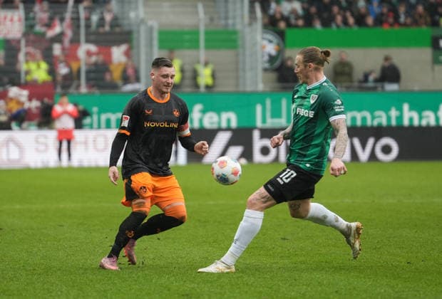Deutschland: 2.Bundesliga 2025 2026, SC Preußen Münster vs 1.FC Kaiserslautern, Sonntag 22.02.2026 LVM-Preußenstadion (Münster, Nordrhein-Westfalen, Deutschland) Marlon Ritter (1. FC Kaiserslautern, 7)