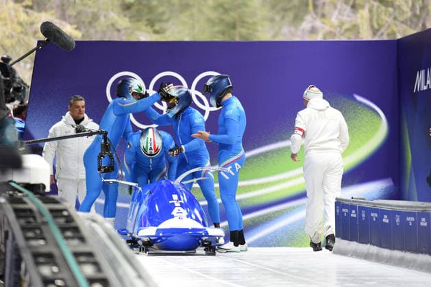 CORTINA, MICO 2026 OLYMPICS, 4-MAN BOB, THIRD AND FOURTH ROUNDS, IN THE PHOTO: TEAM ITALY BOB PATRICK BAUMGARTNER  Copyright: xFRANCESCAxVIECELIx xipa-agency.netx xFrancescaxViecelix IPA_Agency_IPA71867953